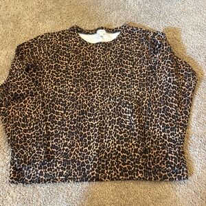 J Crew Leopard print sweatshirt